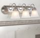 YHD Satin Nickel/White Style 1 Incandescent Bathroom Vanity Lighting-1