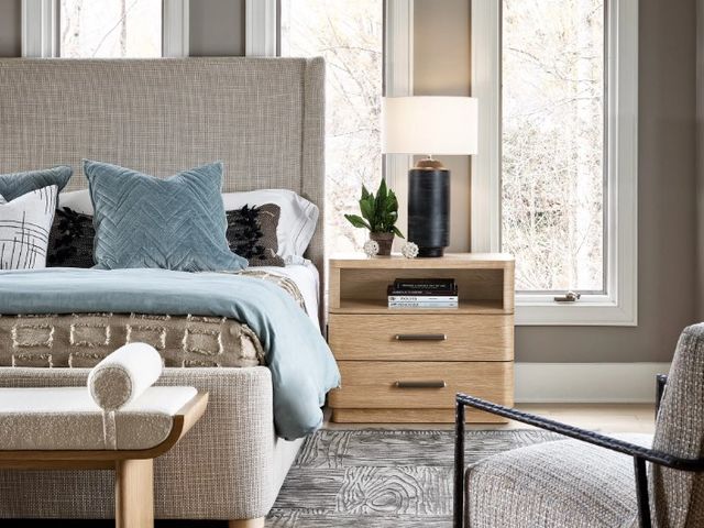 Universal Explore Home™ Modern Nomad White Oak Nightstand-1