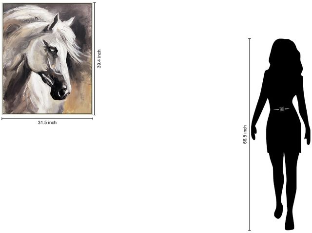 Classy Living Contemplative Graceful Equine Wall Art-2