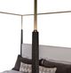 Century® Cadence Beige/Mocha Upholstered King Canopy Poster Bed-2
