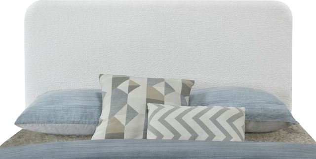 Fashion Bed Group® Luna White Boucle King Headboard-3