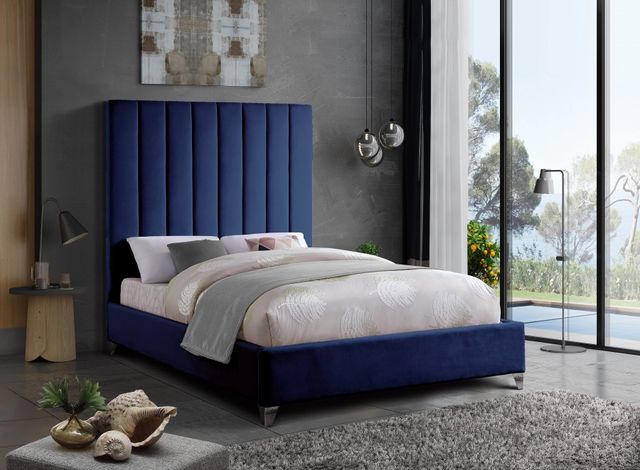 Meridian Furniture Via Navy Full Bed-3