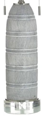 Stylecraft Greyson Silver Table Lamp-2