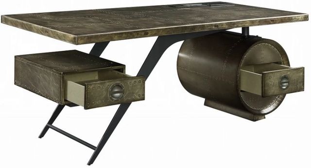 ACME Furniture Brancaster Bronze Aluminum Executive Writing Desk-0