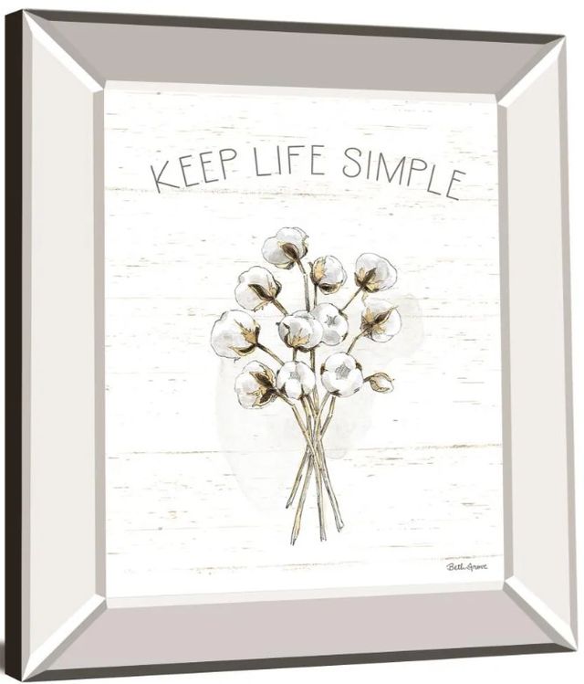 Classy Art Farmhouse Cotton IV by Beth Grove Mirror Framed Wall Art-1