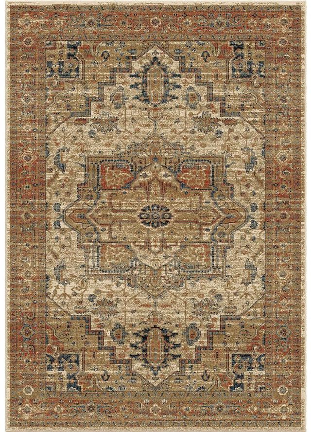 Orian Aria Heriz Medallion Off White 9' X 13' Rug-0