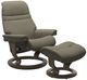 Stressless® by Ekornes® Customizable Sunrise Small Manual Recliner and Ottoman with Classic Base-0