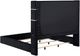 Coaster® Tisdall Black Queen Upholstered Fireplace Panel Bed-2