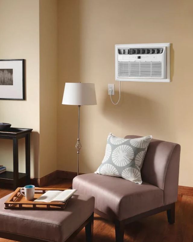 Frigidaire® 8,000 BTU White Built-In Room Air Conditioner with Supplemental Heat-4