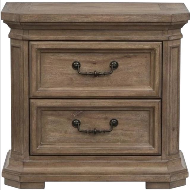 Magnussen Home® Adler Court Florentine Walnut Drawer Nightstand-2