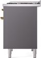 Ilve® Nostalgie II Series 40" Graphite Matte Pro Style Dual Fuel Range-4