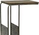 Lamps Per Se Gray Top C-Table with Antique Silver Base-1