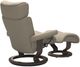 Stressless® by Ekornes® Customizable Magic Large Manual Recliner and Ottoman with Classic Base-3