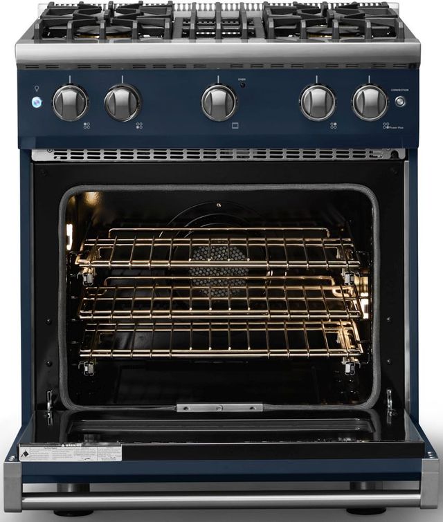 Viking® 5 Series 30" Slate Blue Pro Style Gas (LP) Range with Polished Chrome Trim-1
