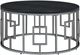 Elements International Ester 3-Piece Chrome/Black Occasional Table Set-1