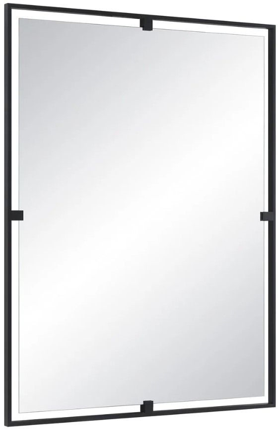 Renwil® Marco Matte Black Accent Mirror-2