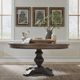 Liberty Furniture Americana Farmhouse Dusty Taupe Pedestal Table with Black Base-1