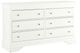 Global Furniture USA Pompei Metallic White Dresser-0