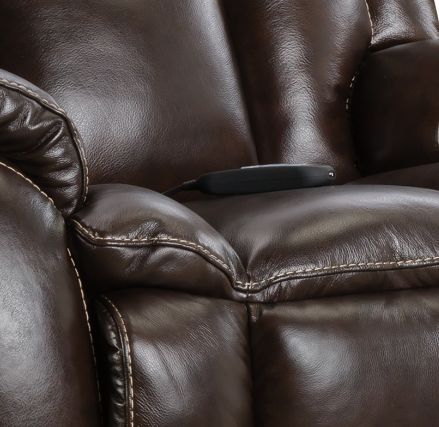 HomeStretch Brown Custom Comfort Power Recliner-1