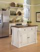 homestyles® Monarch Antique White/Distressed Oak Kitchen Island-1