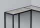 Monarch Specialties Inc. 36"L Grey Corner Console with Black Metal Base-2