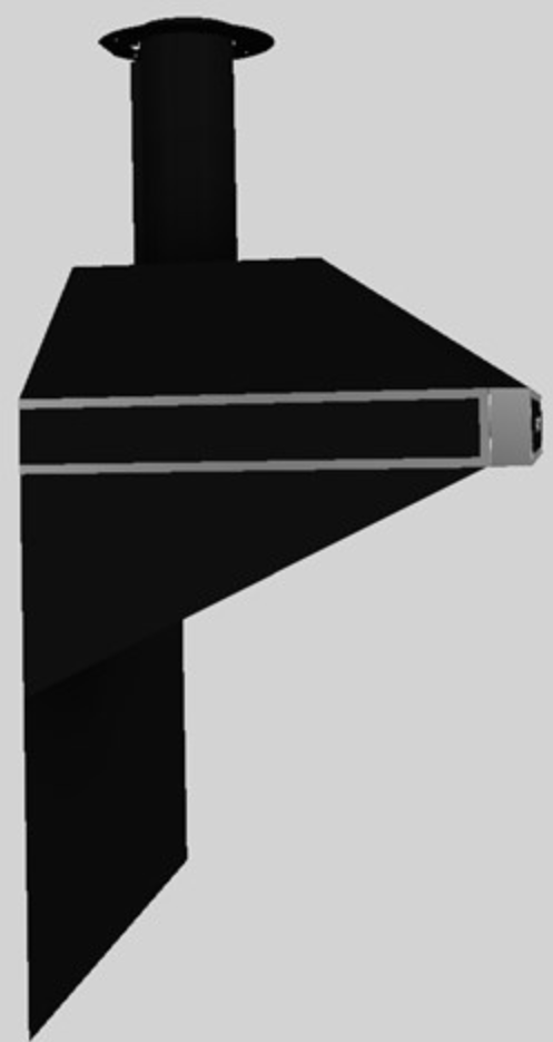Vent-A-Hood® A Series 36" Black Retro Style Wall Mounted Range Hood-2