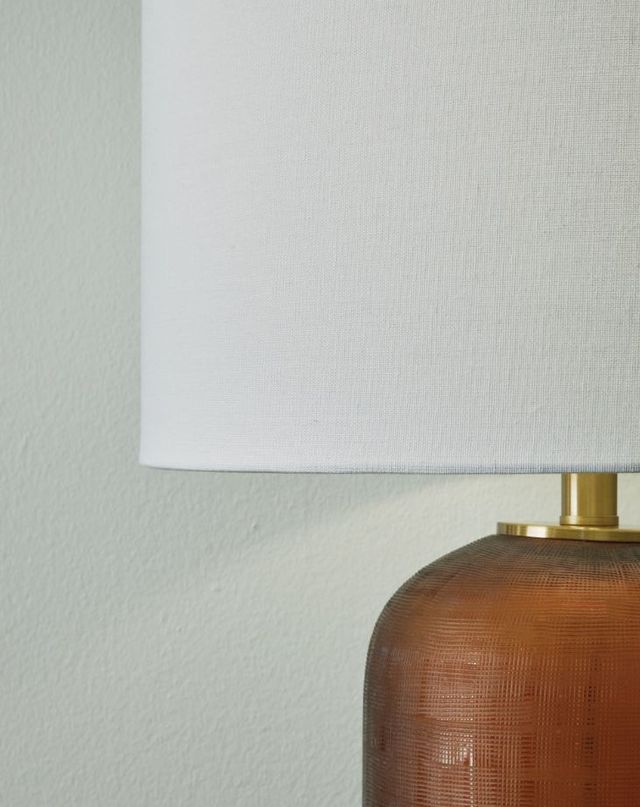 Signature Design by Ashley® Farberman Amber Table Lamp with Gold Accent-1