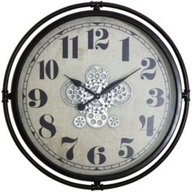 YHD Industrial Bronze Gear Clock-0