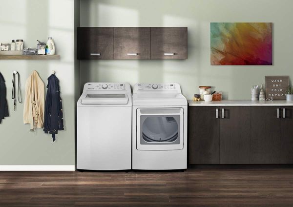 LG 7.3 Cu. Ft. White Electric Dryer with Sensor Dry Technology 