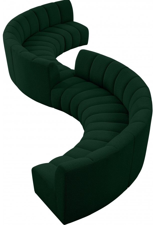 Meridian Furniture Infinity 8-Piece Green Modular Sectional Set-1