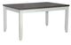 Liberty Furniture Brook Bay 5-Piece Carbon Grey/Textured White Trestle Table Set-1