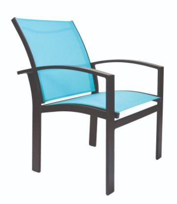 Lane Venture® Capstone Blue-Green Sling Dining Arm Chair-0