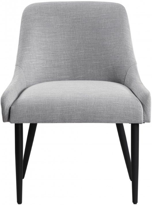 Meridian Furniture Camden Black/Gray Upholstered Dining Side Chair-1