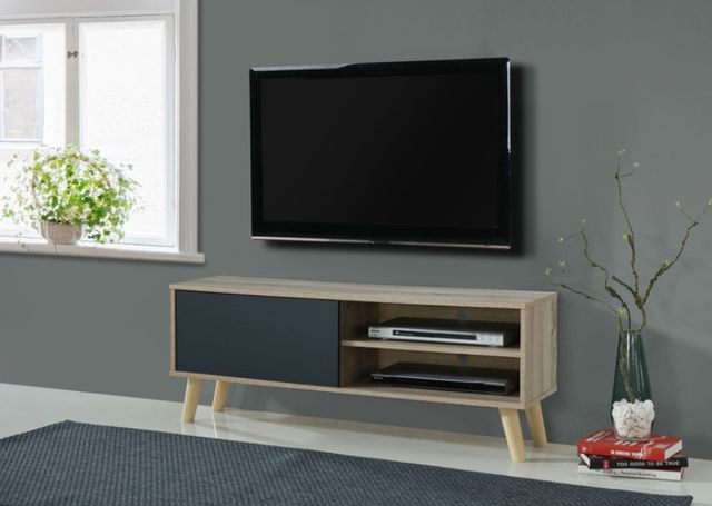 Milton Greens Stars Gray/Natural 47" 1-Cabinet TV Stand-1