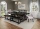 Horizon Home® Monaco Antique Black 97" Dining Table-4