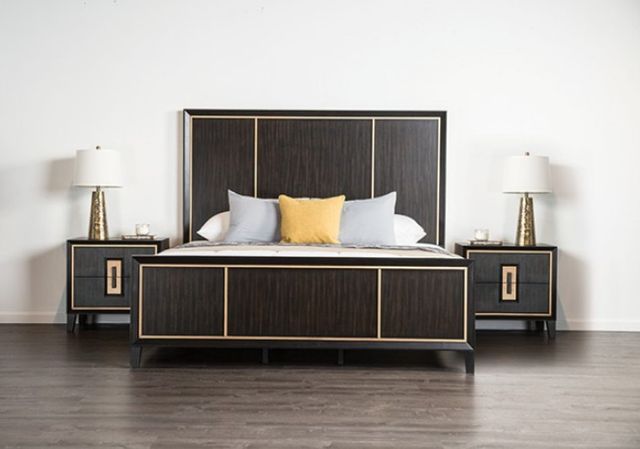 Furniture of America® Kenyada 4-Piece Espresso Queen Bedroom Set-2