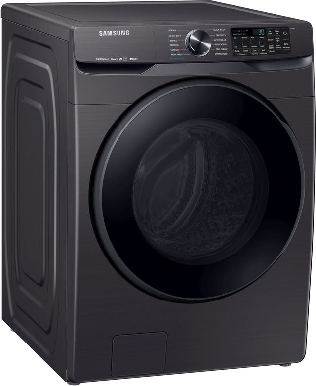 Samsung 5.0 Cu. Ft. Fingerprint Resistant Black Stainless Steel Front Load Washer-1