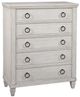 American Woodcrafters 1020 Salter Path White Chest-0