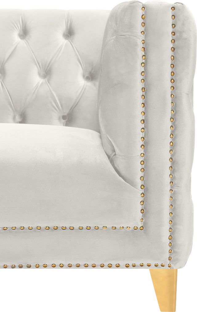 Meridian Furniture Michelle Cream Velvet Sofa-3