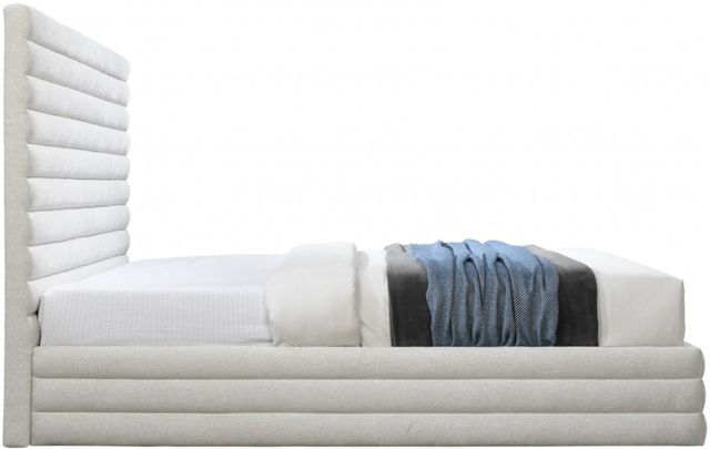 Meridian Furniture Maxwell Cream Queen Upholstered Panel Bed-2