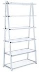 ACME Furniture Coleen Chrome/White High Gloss Bookshelf-0