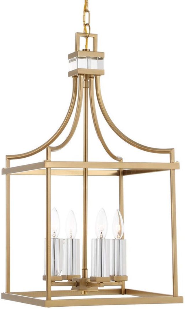 Uttermost® Montreal Warm Brass 4-Light Pendant-4