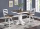 ECI Furniture La Sierra Grayish-Brown Pub Table with Distressed White Base-0