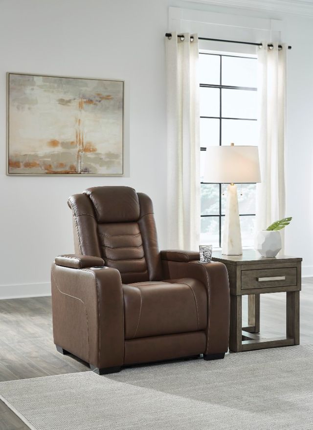 Signature Design by Ashley® High Impact Tobacco Power Recliner with Headrest-5