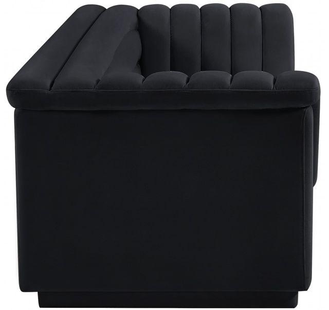 Meridian Furniture Cascade Black Velvet Sofa-2