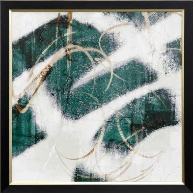 Stylecraft Emerald Mustang Prophecy II Black/Green/White Wall Art-0