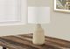 Monarch Specialties Inc. 24"H Beige Concrete Table Lamp-4