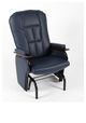 Crinar Dark Blue Auto-lock Glider Chair-0