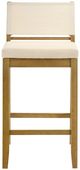 Armen Living Yaneli 2-Piece Amber Glow/White Barstool Set-2