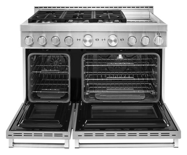 KitchenAid® 48" Stainless Steel Pro Style Gas Range-3
